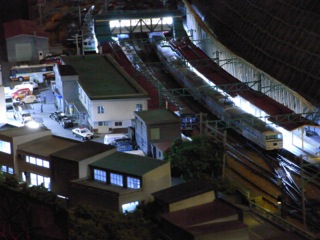 水上駅セクション　駅前の夜5